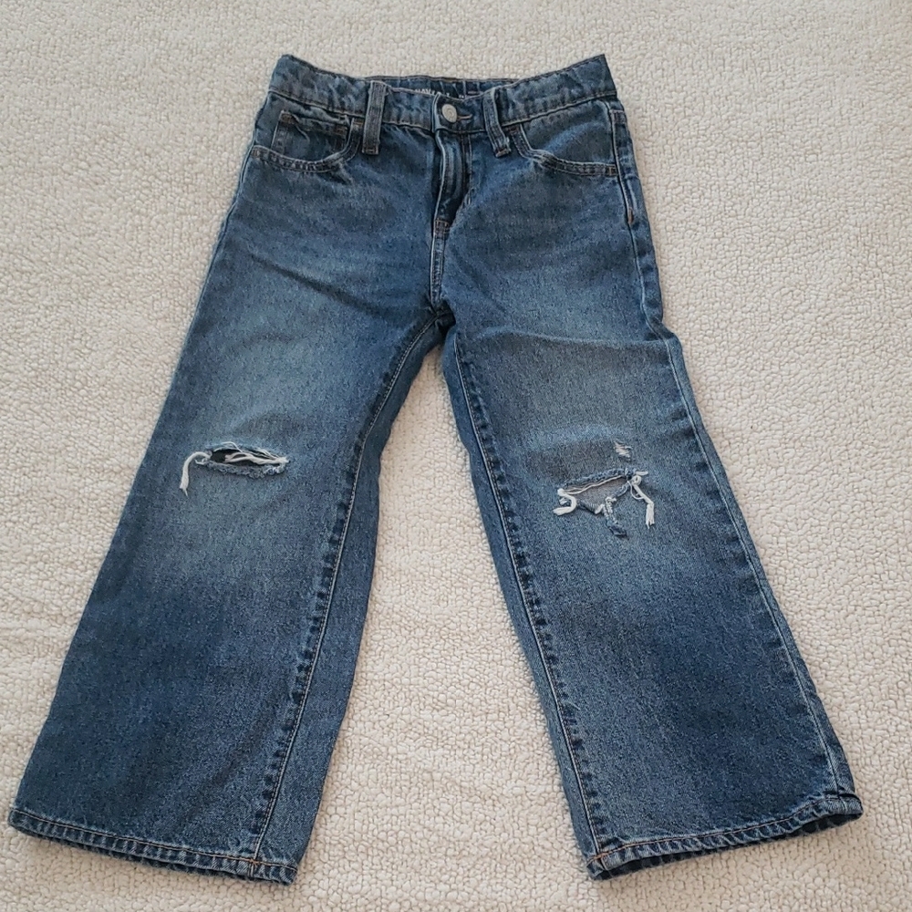 Old Navy Dark Blue Wide Leg Jeans